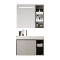 HOROW 5107 Lansheng 80cm solid wood bathroom cabinet smart mirror (installation not included)