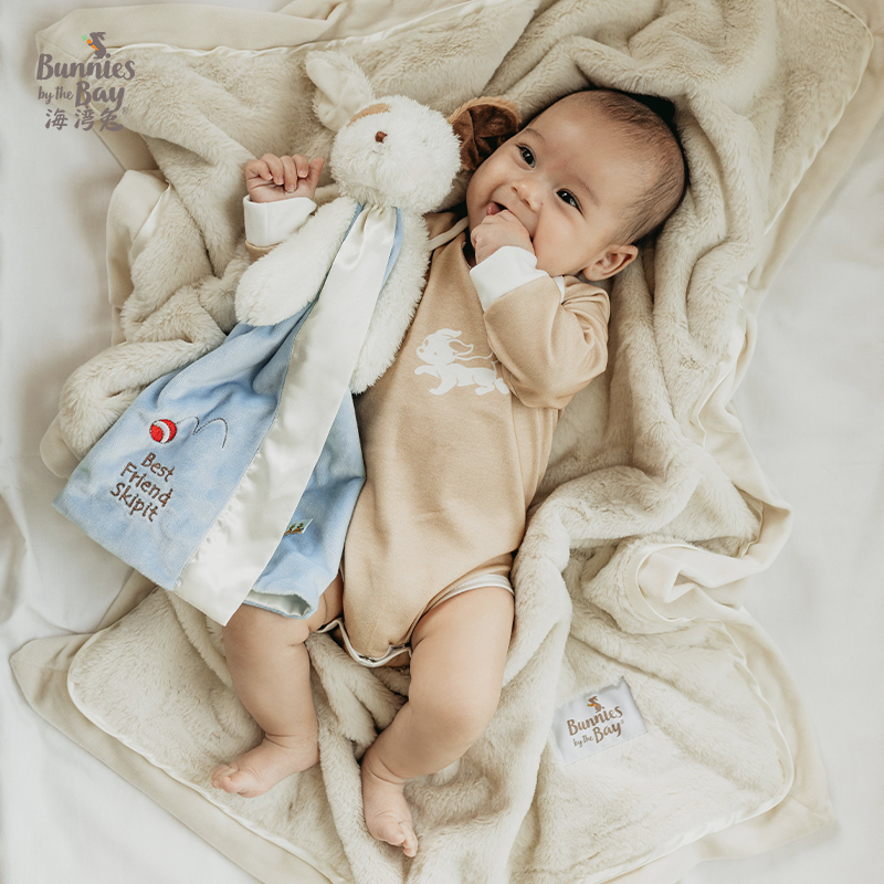 Bay Rabbit Bunnies Large Soothing Towel Soft Baby Can Chew and Grasp to Accompany to Sleep Plush Toy