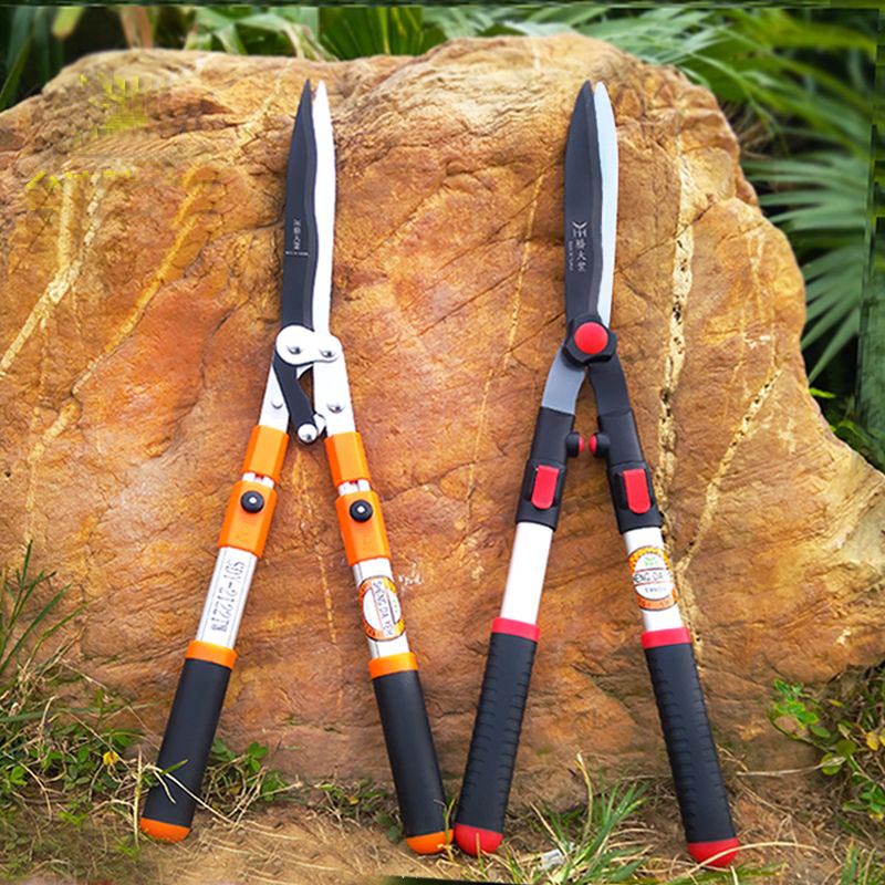 Taiwan Sheng Daye gardening lawn shears Flowers and trees pruning hedge shears Telescopic long handle hedge shears Garden scissors