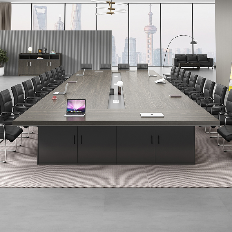 Large conference table and chair combination rectangular simple modern long negotiation table training table reception room office furniture