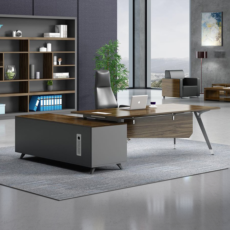 Simply modern desk boss president table atmospheric office large-room board single head manager table chair combination