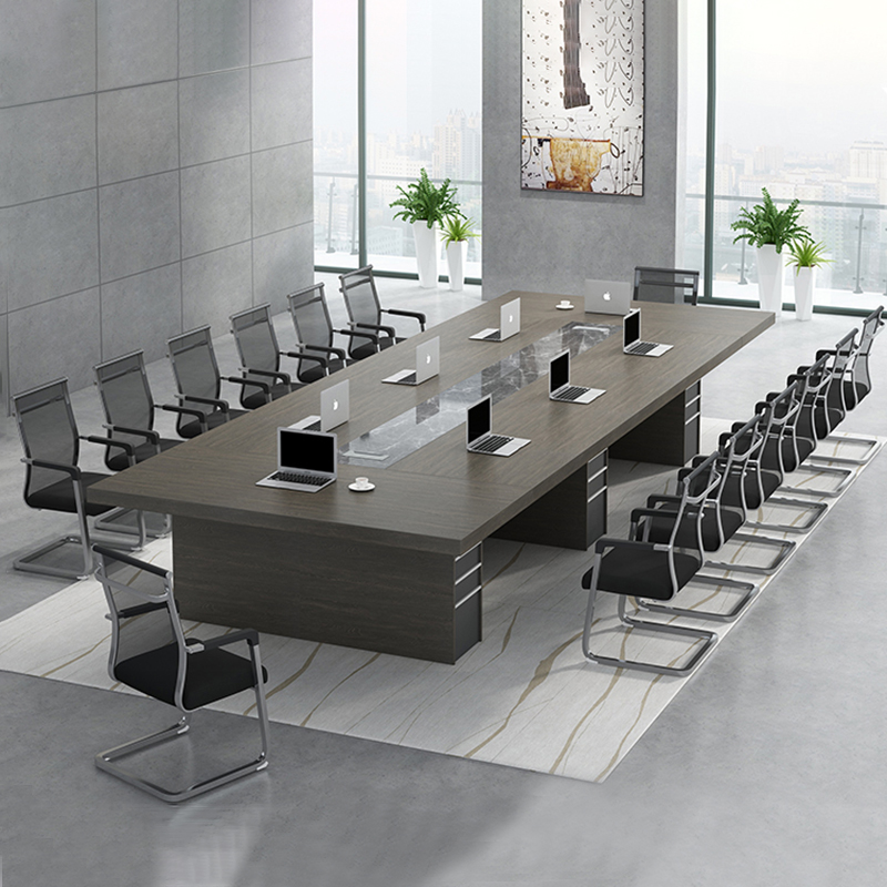 Office furniture Rectangular Large Conference Table Long Table Brief Modern Meeting Room Negotiation Table Desk Chair Composition
