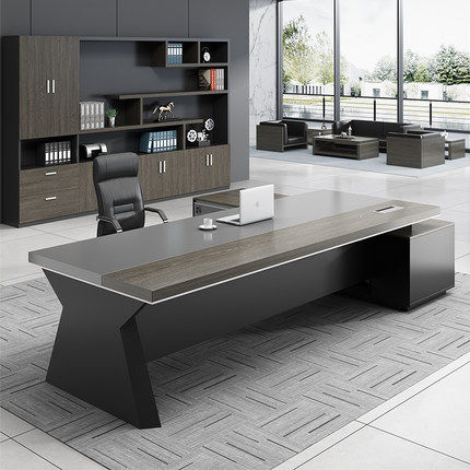Minimalist Modern Office Furniture Owner Table President Table Fashion Grand Bantai Executive Manager Table Desk Chair Combinations
