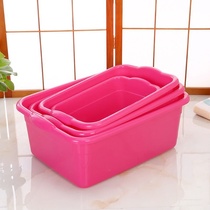 Childrens bath rectangular enlarged number thickened baby plastic basin childrens oversized bath tub tub washing