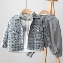 Xiaoxiangfeng childrens coat spring and autumn 2021 new male and female children casual Joker coat Korean version of tide