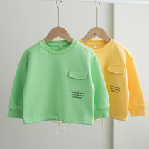 Broken clearance boys and girls clothes children cotton top Korean pullover 2020 Autumn New Baby autumn clothes