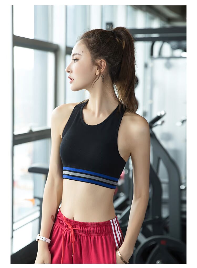 Langsha chạy yoga bra vest loại hỗ trợ cao rập khuôn chống sốc tập hợp áo ngực thể thao chuyên nghiệp đồ lót nữ - Đồ lót thể thao áo tập puma