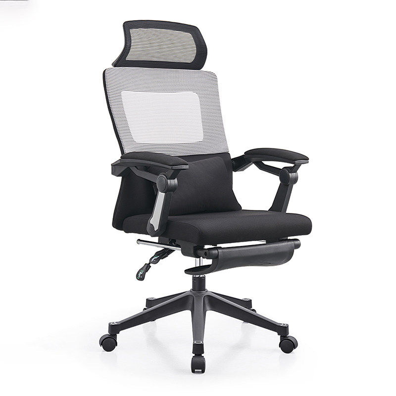 Ergonomic chair computer high-back office chair can lie down for lunch break nearly 180 degrees lay flat breathable mesh comfortable sedentary
