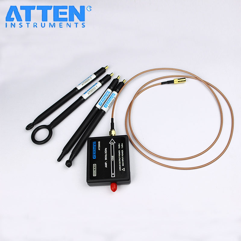 Anteishin AT2000B amplifier AT8900 near field monitor EMI test electromagnetic field interference source positioning detection