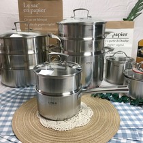 316 stainless steel milk pot heating pot steamer pot single handle soup pot noodle pot food supplement pot 18 10