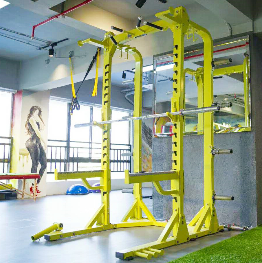 Free squat rack Professional household half frame bench press Smith weightlifting bed Hummer Commercial multi-purpose gantry rack
