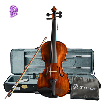 STENTOR手工高档小提琴专业级成人入门考级