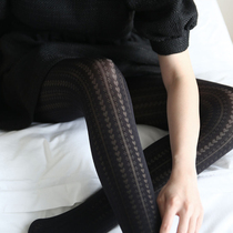 Foreign Trade Day Series Spring Summer Socks Upright retro heart-shaped solid jacquard High-elastic pantyhose Womens bottom silk stockings