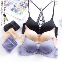 Happiness Official Flagship Store No Steel Rings Gathering and Receiving Deputy Breast Underwear 08 Genuine Hong Kong Fox Bra Set