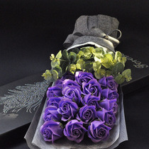 Simulation rose Hand bouquet Soap Fake flower Business etiquette Flower gift award send teacher lead wedding shooting