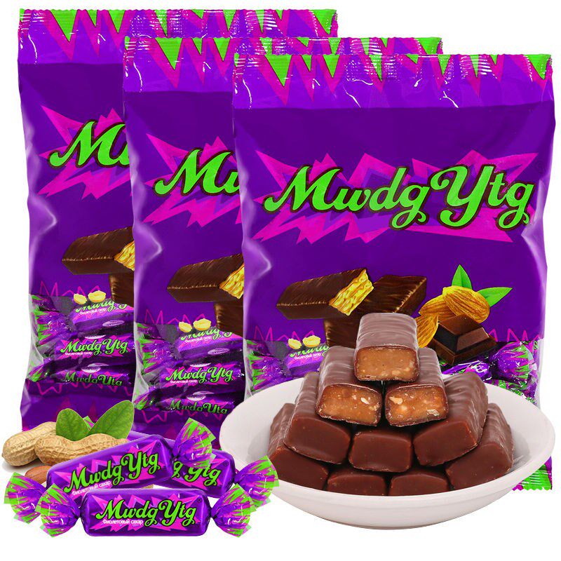  Paper Peel Sugar Bulk Russian Sugar Gift Box Three Catties Purple Peel Sugar Small Package Import Package Country Intranet Red Whole