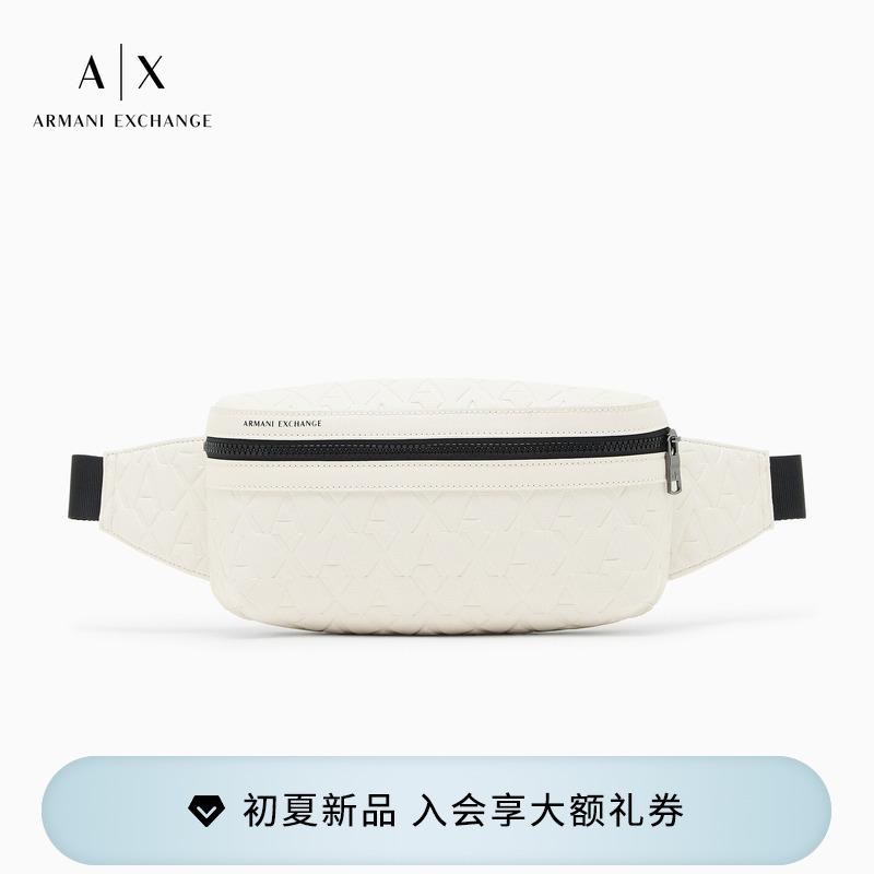 Armani Exchange/Armani's New Spring and Summer Men's Monogram Business Casual Commuter Chest Bag and Waist Bag
