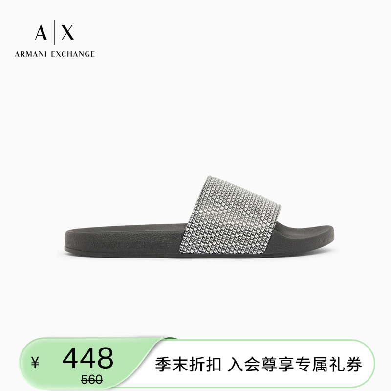 Armani Exchange/Armani's 26Th Summer New Men's Flat-Soled Full-Print Casual Slippers Armani Exchange/Armani's 26Th Summer New Men's Flat-Soled Full-Print Casual Slippers
