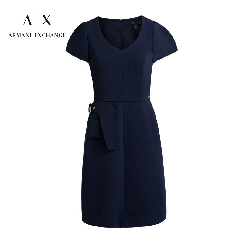 Armani Exchange Armani women's AX autumn professional OL style slim temperament senior dress women