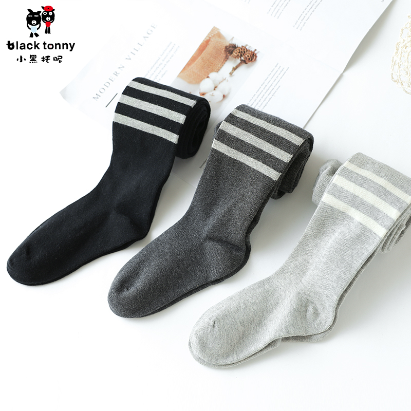 Little Black Tony Girls Pantyhose Spring and Autumn Children Middles Big Boy Little Girl Dance Bottomings Outer Pantyhose