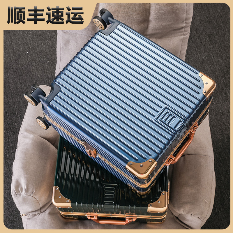 18-inch suitcase woman small light pull-lever case small mini leather case woman 2021 new travel password box