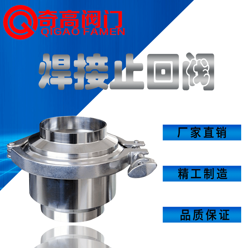 Manufacturer Direct Marketing Welding Check Valve 304 Stainless Steel Sanitary Grade Backstop Valve Stop Valve Hoop Type Check Valve