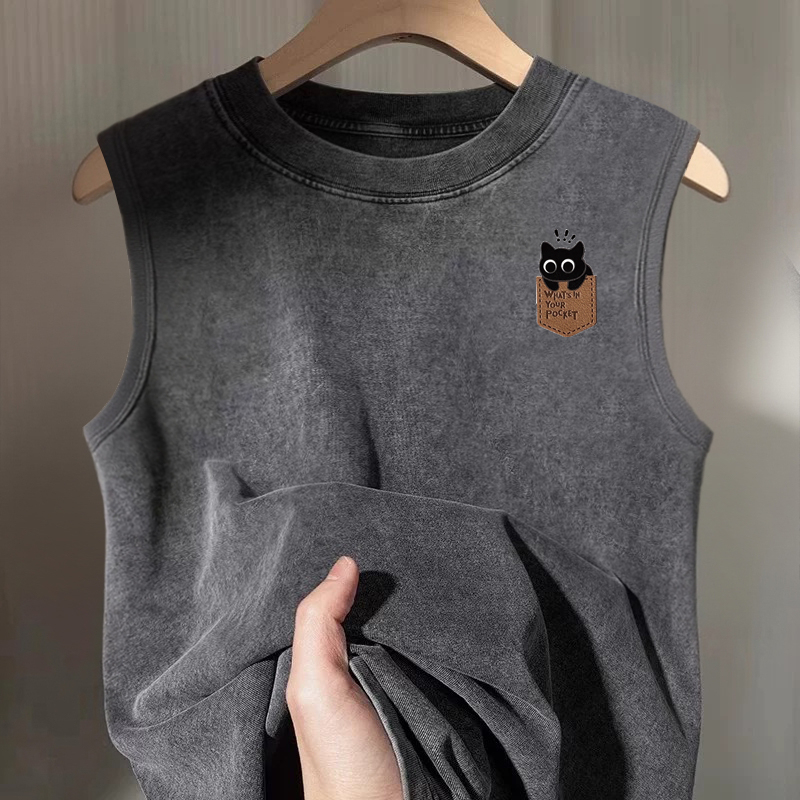 Outlet~ Brand Export Counter Clearance, Tie-Dye Vest, Versatile Sports Sleeveless T-Shirt for Men and Women