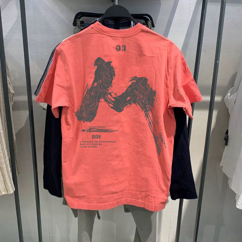 Outlet~ Brand Export Counter Clearance Sale 2026 New American Style Unisex Printed Short-Sleeve T-Shirt Top