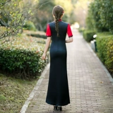 Длинное элитное ципао для тренировок, городской стиль, китайский стиль