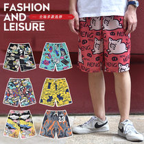 Mens quick-drying trend street summer running thin breathable stretch large size outdoor loose beach sports pants