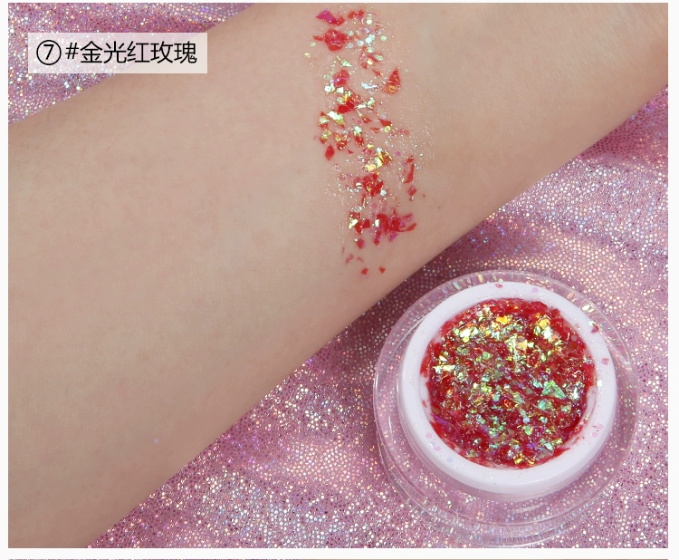 Elf của Bụi Flash Cao-gloss Bóng Mắt Sequins Gel Kem Trang Điểm Mắt Trang Điểm Studio Hộp Đêm Judy Giai Đoạn Trang Điểm