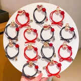 Красная детская праздничнная резинка для волос, аксессуар для волос