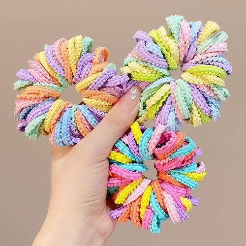 Детская эластичная резинка, милый чехол, безвредный аксессуар для волос, не повреждает волосы