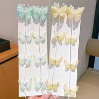 7# зеленая бабочка + желтая бабочка