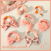 2 # оранжевая резинка для волос [7 шт.]