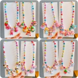 Детская мультяшная игрушка, ожерелье, декор, ювелирное украшение, браслет из бисера, подвеска, аксессуар для принцессы