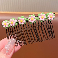 Зеленый, в цветочек