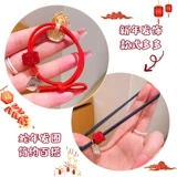 Красная детская праздничнная резинка для волос, аксессуар для волос