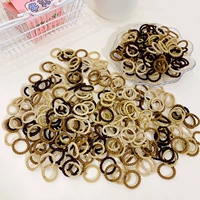 Детский чай с молоком, эластичная прочная детская резинка для волос, безвредный маленький аксессуар для волос, не повреждает волосы