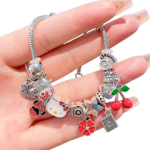 Girls Pink Melody Bracelet Girls Bracelet Sanrio Jewelry Cartoon Bracelet Childrens Birthday Gift Ornaments