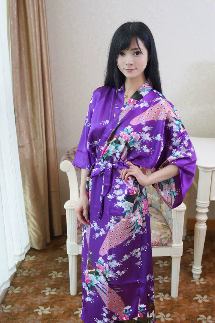 Summer pijama, silk sexy bathrobe