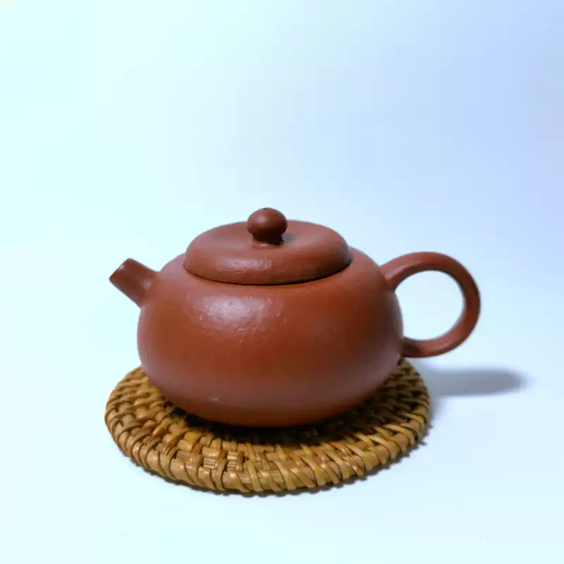 宜兴朱泥紫砂壶中式复古设计半手工紫砂茶壶90年代定制款慕古款清代风格