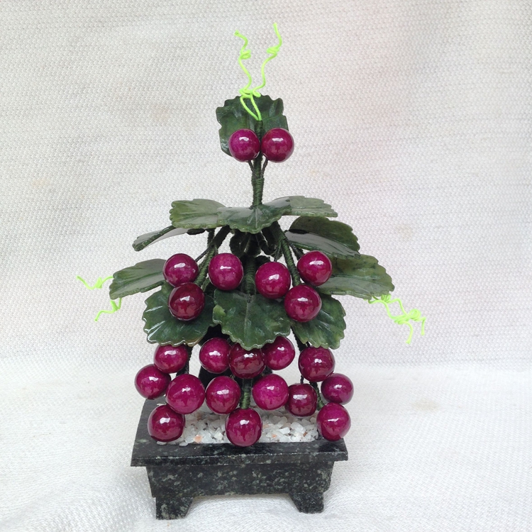 Jade Grape Tree Bonsai Living Room Office Swing pieces modern minimalist Home Decorative Goods Creative Gifts