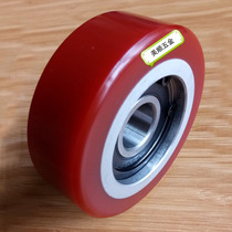 Meishun conveyor elevator aluminum core PU caster diameter 80mm width 28mm with 6204 bearing polyurethane roller