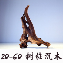 Sunken wood stump 10-60cm natural fish tank landscaping trumpet small aquatic grass native stream roots no boiling