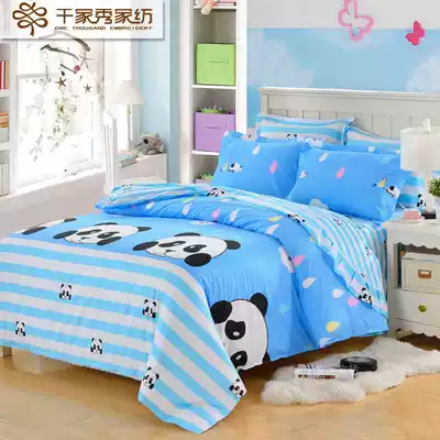 Thousand Family Show Home Textiles New Products Children Four Cartoons Cotton Bedding 1 5 1 8m Bed Sheet quilt cover