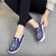 Shoes spring and summer new women's shoes pumps women's flat canvas shoes lazy casual shoes all-match old Beijing cloth single shoes