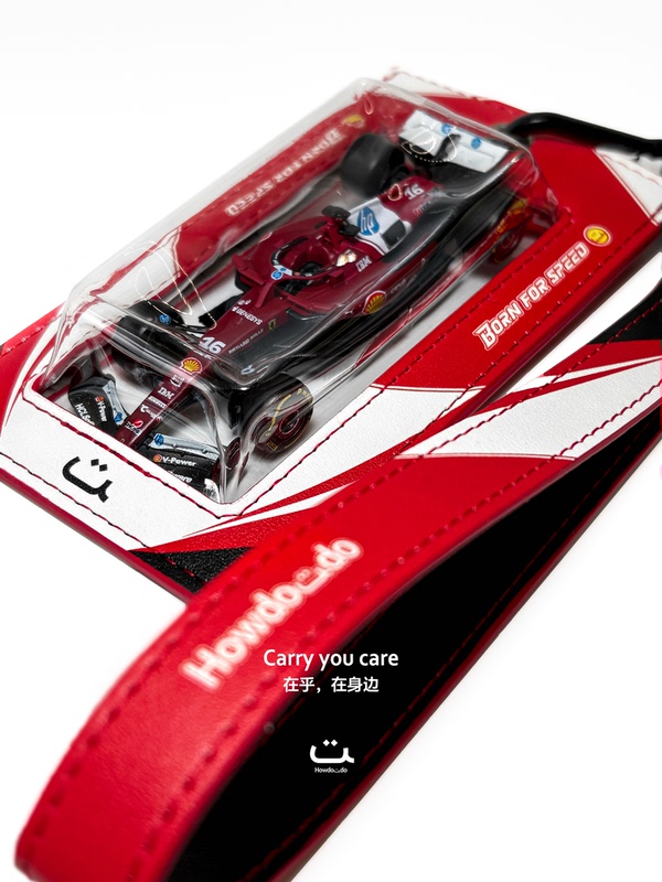 Howdoudo Event Exclusive F1 Ferrari Ffl Color Scheme Car Model Bag F1 Hanging Card Bag 64 Scale Car Model