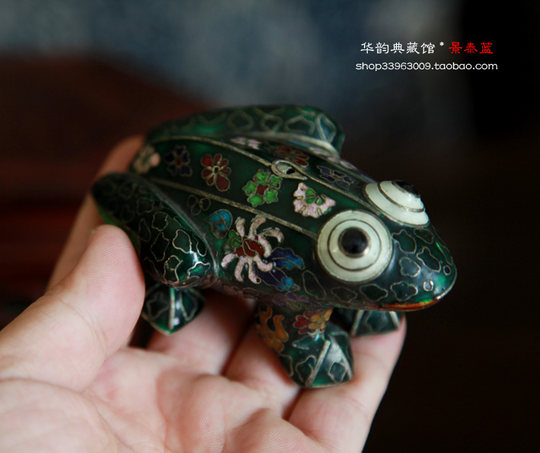 Beijing handicrafts cloisonné frog ornaments gifts
