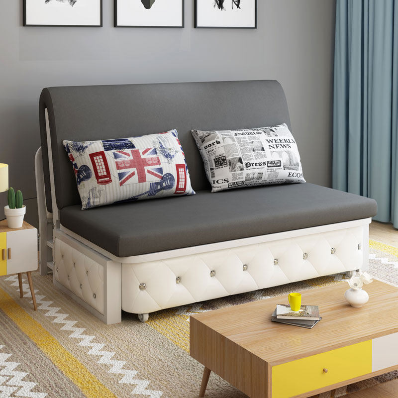 Versatile folding and folding double-purpose sofa bed Province space single double to store Jane now modern home net red new